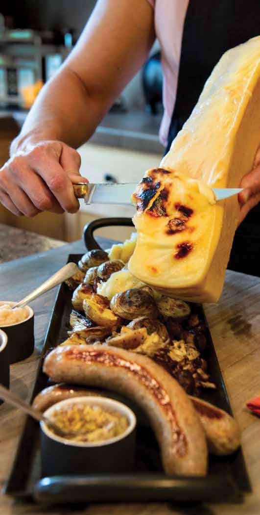 Swiss RACLETTE A SWISS STAPLE MIFROMA Raclette is a Swiss staple; more than a cheese, Raclette represents a fun, authentic and friendly way of