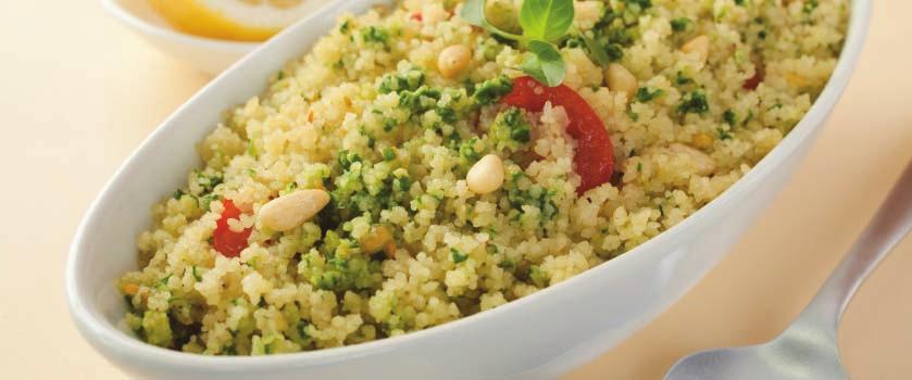 Couscous & Vegetable Salad Ingredients 100g plain couscous 400g can of chickpeas drained and rinsed 200ml hot vegetable stock 1 red onion -