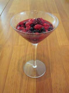 When custard has slightly cooled, serve along side with the berries.