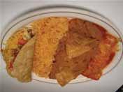 98 Served with a choice of ham or farmer sausage, fried onions and pineapple or rhubarb sauce Mexican Platter 11.89 Includes one taco, one enchilada, refried beans and rice Burrito Platter 11.