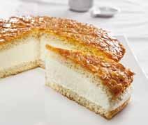Exquisite cream cakes and gateaux Almond Bienenstich The traditional German almond Bienenstich presented in all its subtle sweetness and flavoursome