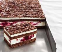 Black Forest Cream Slice A classic in a traditional and practical bakery size.