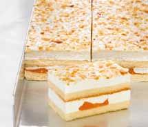 50 g 10 Peach and Maracuja Cream Slice (BALANCE, lactose-free, * lactose content < 0,1 g / 100 g) Soft, light sponge with lactose-free*, low-sugar passion fruit cream.