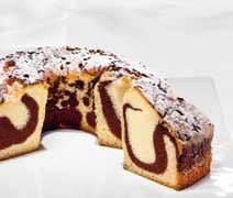 16-20 Marble Ring Cake A classic among cakes a popular accompaniment with tea, coffee or hot chocolate.