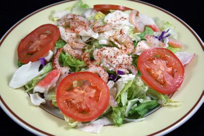 35 Seafood Salad Lettuce topped with shrimp, crabmeat, tomato, lemon wedge 6.