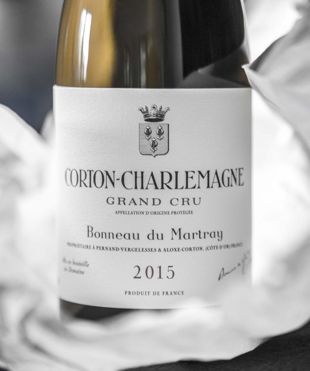 2015 TASTING NOTES CORTON-CHARLEMAGNE GRAND CRU Characteristic pale green-gold in colour.