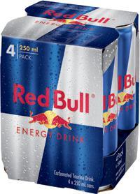 EVERYDAY $10 Red Bull 250ml 4 Pack
