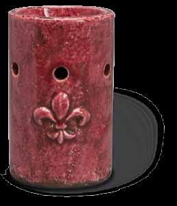 Fleur de Lis Pottery Collection Available October 1, 2012 Wax Melter Red FDLPROG $582.