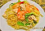 Pad Woon-Sen (Pan fried Glass noodles) $13 Glass noodles with egg, baby corn, onion, cabbage, broccoli,