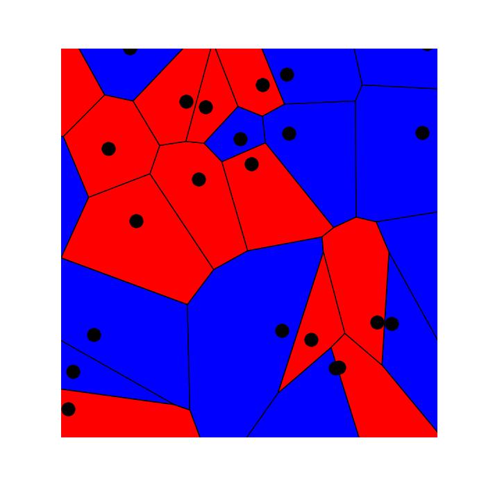Some percolation processes: Percolation on hexagons. Percolation on Z d, d ě 2. Voronoi percolation in R d. Boolean percolation in R d.