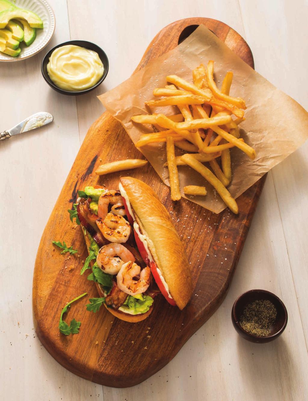 Grilled Shrimp BLT with Avocado Outback favorite ± Item contains or may contain nuts * These items are cooked to order.