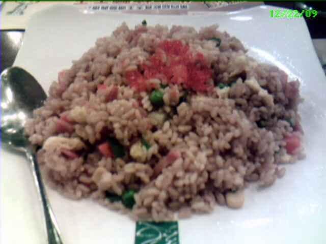 29.00 3.72 Japanese Tobiko, Bacon Fried Rice in Chinese 炒飯 2.76 Tue, Dec 22, 2009 16:00 50 Quite good, but not dry like the Chinese fried rice.