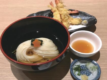 noodles with tempura $21.