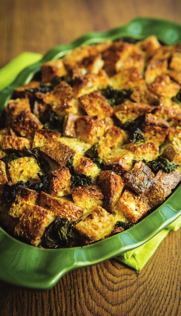 Whole Grain Kale and Egg Strata SERVES 6 A quick assembly the night before or the morning of, if having breakfast for dinner and you ve got an entertaining-worthy main course.