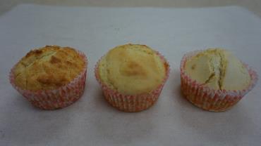 Raising agent - air Muffins made with same