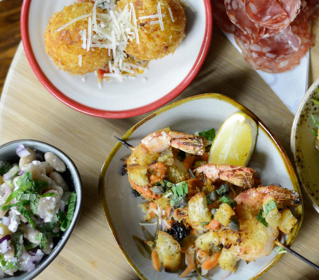Our antipasti menu is designed to share and is served family-style.