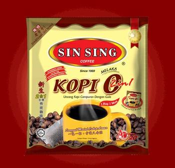 24pkt (10 sachets x 26g) Sin Sing Kopi O Bag 2 in 1 40's SIN SING KOPI O BAG 2 in 1 20's with high temperature