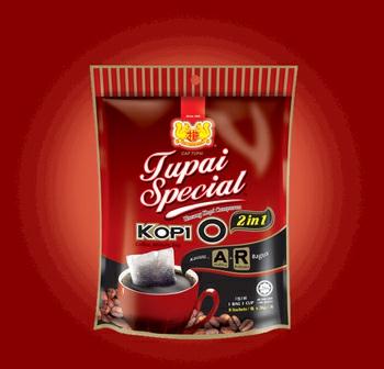 TUPAI SPECIAL KOPI O BAG 2 IN 1 experienced the unique Malaysia's tradition of old coffee and old taste.