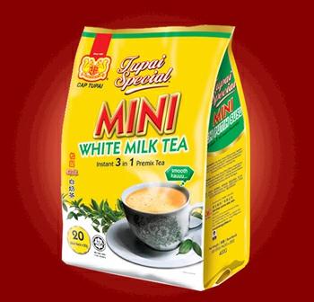 40pkt (10 sachets x 10g) Tupai Special MINI White Milk Tea 3 in 1 TUPAI SPECIAL MINI WHITE MILK TEA A graded Ceylon instant red tea mixed with non daily