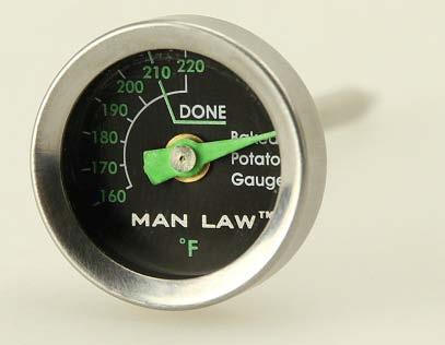 8 Dishwasher safe MAN-T343BBQ POTATO GAUGE SERIES WITH GLOW IN THE DARK DIAL 29 GAUGES Dial face and pointer glow in the dark Set of