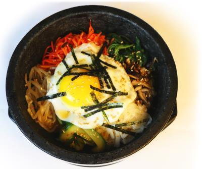 Bibim Bab Rice topped Korean assorted vegetables Vegetable 12.00 Beef Bulgogi 15.00 FR8.