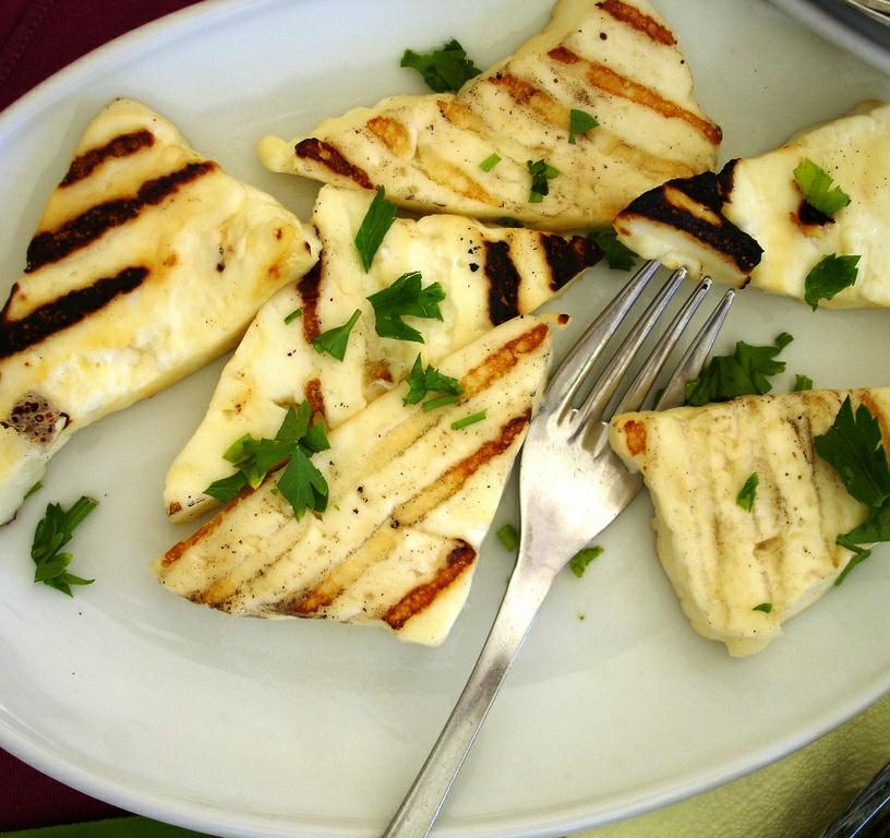 Grilled Halloumi This great dish requires very little effort and makes a great side or is perfect in a salad. You can even add it to your burger for a tasty twist!