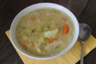 Champion soup 150g red lentils (uncooked) 2 tsps organic butter or coconut oil 2 small white onions, peeled and chopped 1 stick celery, sliced 1 large leek, sliced 4 small carrots, peeled and sliced