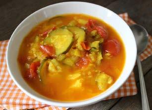 Courgette soup 1 tsp organic butter or coconut oil 1 small white onion, finely chopped 2 sticks celery, finely chopped 2 medium sized courgettes, finely sliced 450g vine ripened tomatoes, chopped