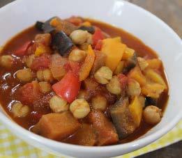 Winter vegetable stew 1 tsp ghee or organic coconut oil half a butternut squash, peeled, seeds removed, diced 1 aubergine, diced 3 bell-peppers (any colour), diced 600g tinned chopped tomatoes 500ml