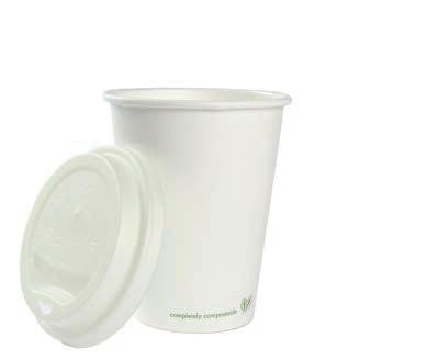 ie HOT CUPS Cups made from sustainably-sourced wood pulp and lined with cornstarch rather than plastic.