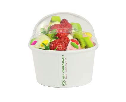 SOUP CONTAINERS Completely compostable and stylish food container and lid combination.