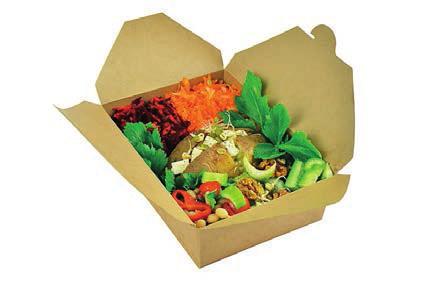 BAGASSE TABLEWARE hot / wet / oily foods, microwaveable and completely compostable.