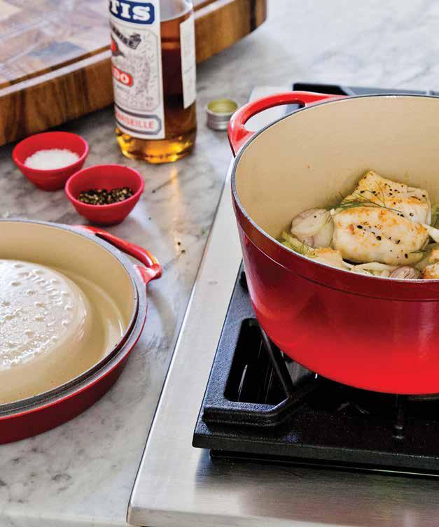 GROUPER WITH FENNEL AND DILL For seafood lovers that relish a hint of anise, the Grouper with Fennel and Dill is cooked to perfection in our Doufeu. Visit LeCreuset.