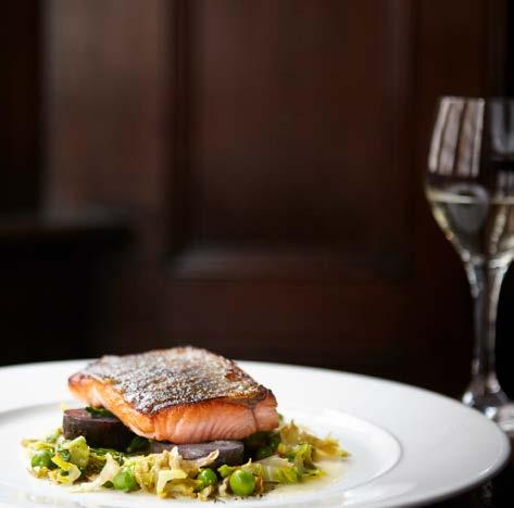 Fine Dining Our fine dining menu includes an extensive array of fresh, seasonal fish, meat and vegetarian dishes.
