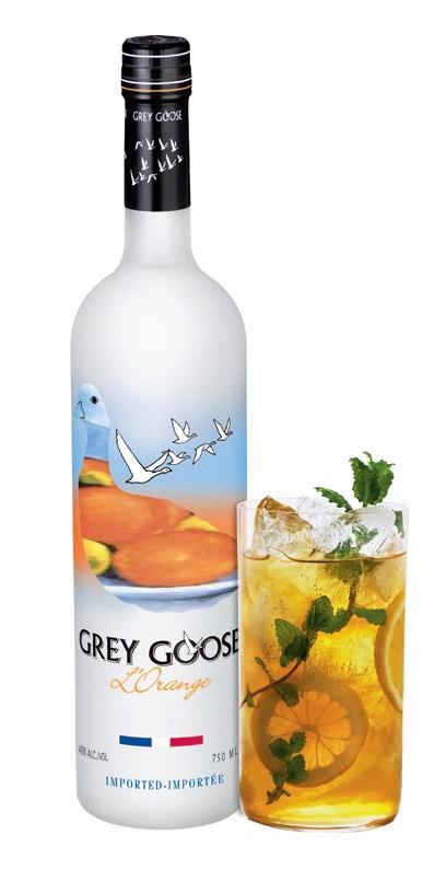GREY GOOSE L Orange Summer Tea Crafted using the essence of sweet Floridian oranges, GREY GOOSE L'Orange Flavoured Vodka is the perfect base for your fresh summer cocktails.