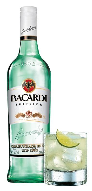 BACARDI Hand-Shaken Daiquiri Together, the sugar and lime juice provide the perfect foil for the balanced citrus and delicate almond notes of BACARDI Superior Rum.