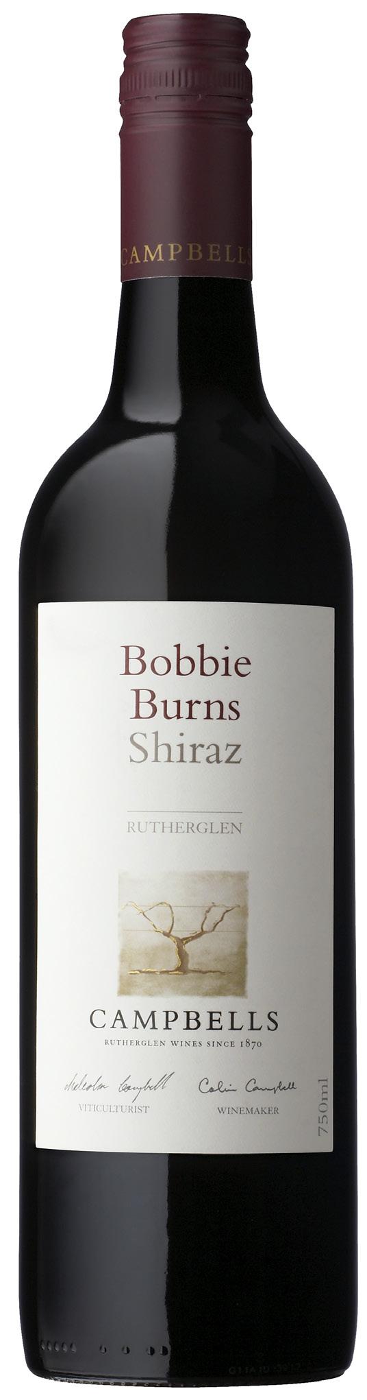 BOBBIE BURNS SHIRAZ - 2010 A Campbells and Rutherglen icon showing the true power of the Rutherglen shiraz fruit with the tannin structure for longevity.