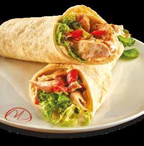 WRAPS RECOMMENDED WITH: Fries 150g 20.00 Wiesenhof Side Salad 26.00 The Wandering Vegetarian V 65.