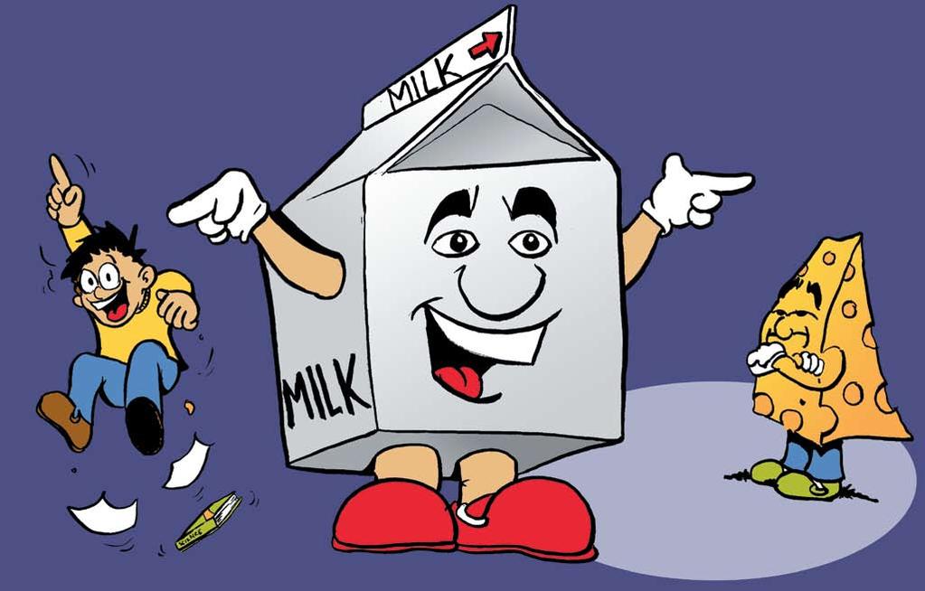 Milk: The best drink around for building healthy bones! Drink an ice cold glass today!