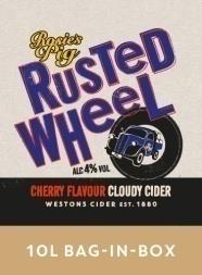 Weston s Rusted Wheel (10lt) Freshly pressed cloudy cider with a fruity and impactful addition of cherry flavours.
