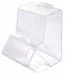 PACKAGING LL3148 Plastic Container* Clear plastic container with White lid.