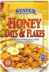 Stop & Shop Oats & Flakes Best Yet Honey, Oats & Flakes, HY- TOP Honey, IGA Honey, Malt-O-Meal Honey & Oat