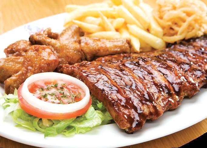 SPUR RIBS, SIZZLIN GRILLS & COMBOS Ribs & Buffalo Wings SPUR S FAMOUS A SPUR CLASSIC 400g 104.90 PORK SPARE RIBS 600g 129.90 Marinated in our new great-tasting, Sweet Sticky Spur Basting!