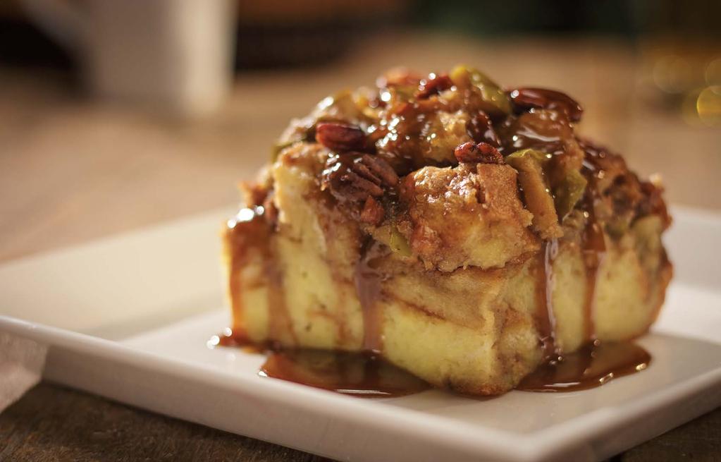 Desserts WARM BREAD PUDDING serves up to 12 Beverages made with baker s crust housemade bread.