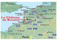 About Le Château du Broutel Le Château du Broutel is situated o the edge of the small historical tow of Rue, betwee Le Touquet ad Abberville o the Cote Picarde, i Somme.