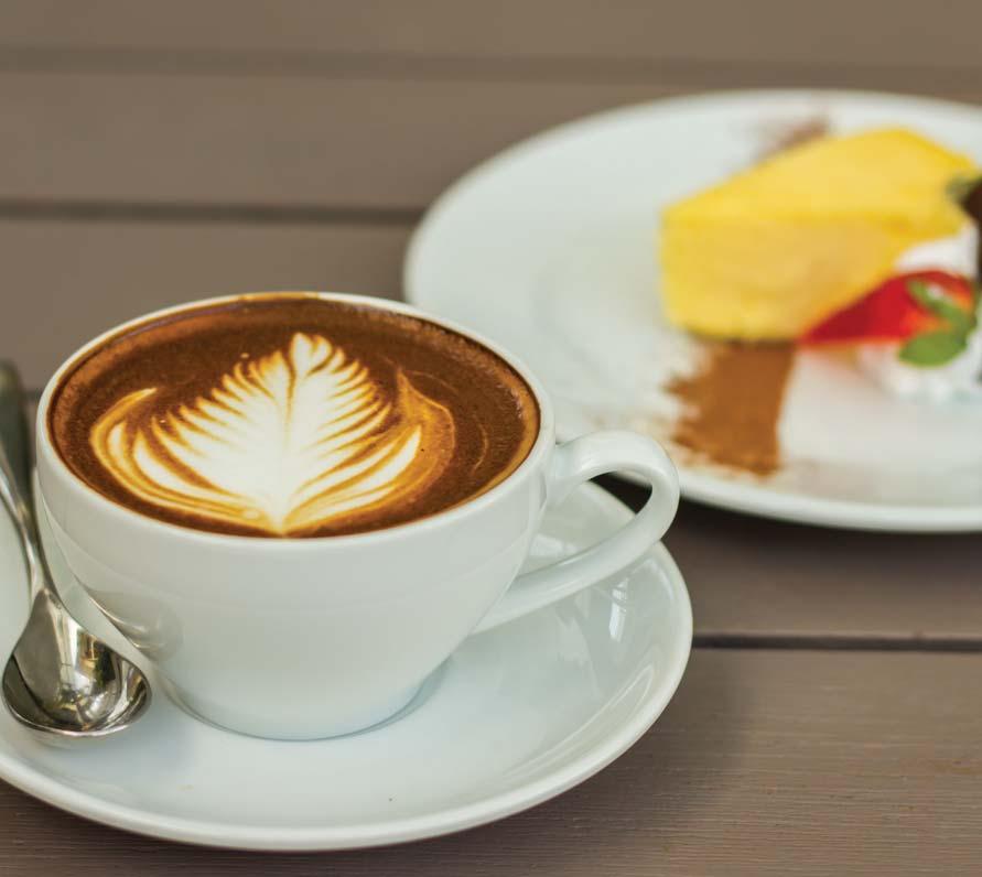 WHERE LATTE MEETS DESSERT Our cosy Lee La Bar presents new Latte & Cake set including hot or cold latte with choice of home-made cake slice from special menu created by