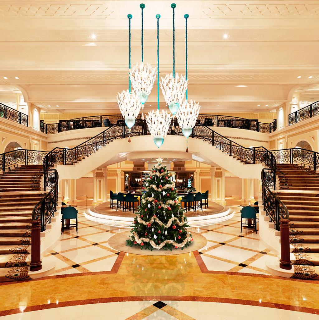 TREE LIGHTING CEREMONY Peacock Alley Waldorf Astoria Ras Al Khaimah will kick off the festive season with a traditional tree lighting ceremony at the Peacock Alley on 6th December 2018 from 4pm to