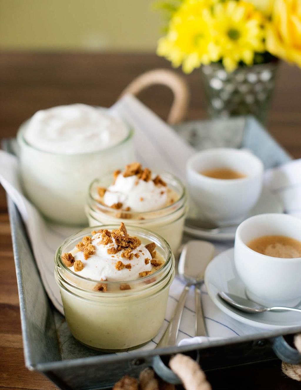 Butterscoth Pudding with Bourbon Whipped Cream Oh baby, this pudding is super smooth and creamy.
