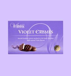 Chocolate Cremes CHOCOLATE CREMES Fondant centres in a variety of flavours all enrobed with rick dark chocolate.