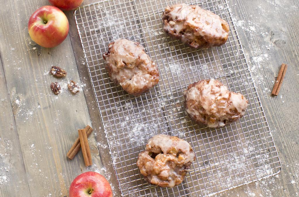 Apple Cider Pecan Fritters with Brown Butter Cider Glaze Yield: 0 Large Fritters Intermediate Ingredients Dough Dry Active